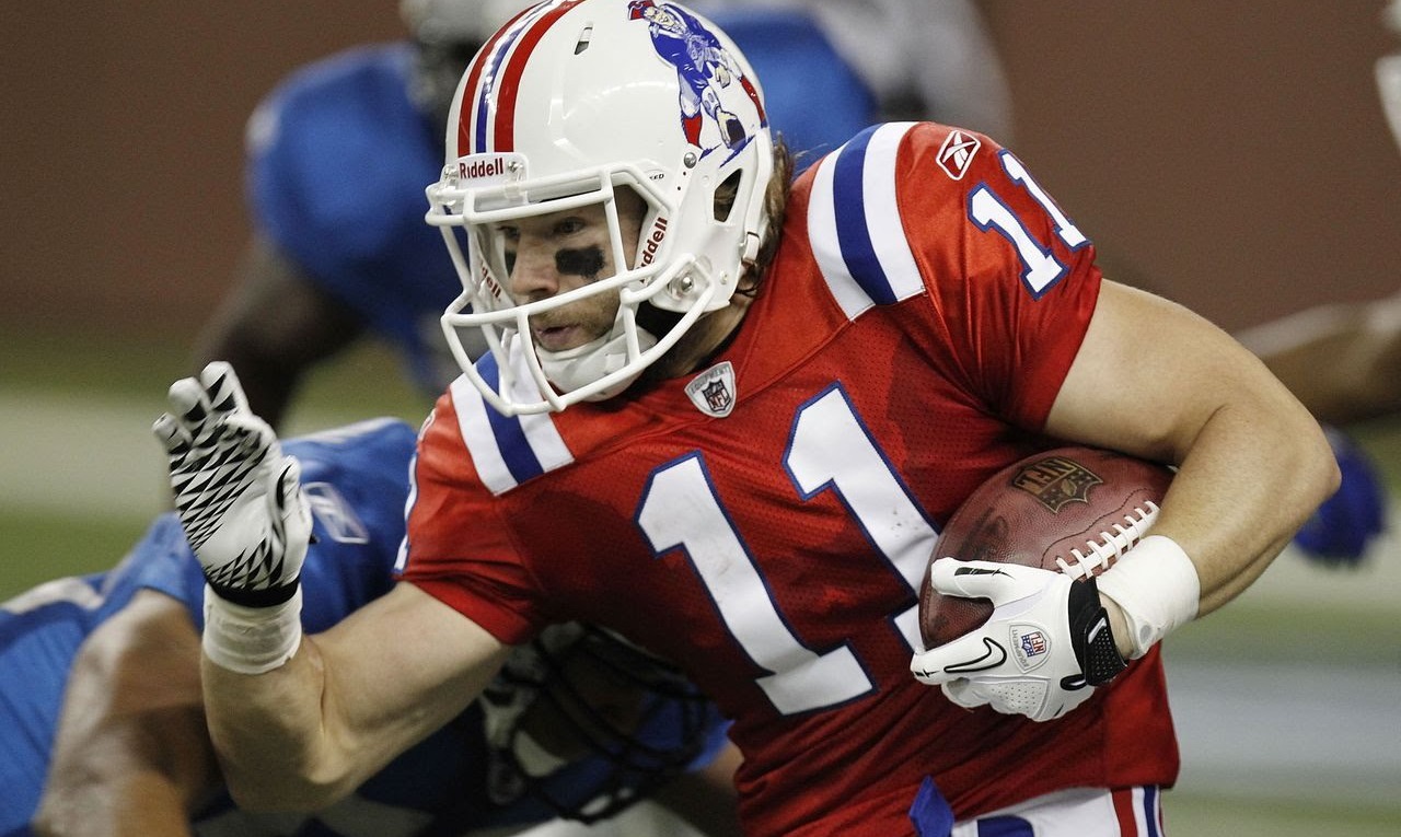 WR Julian Edelman enfrentando a los Lions en 2012. (Foto: Getty Images)