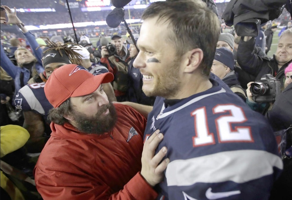 Matt Patricia y Tom Brady. (Foto: Getty Images)